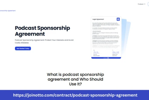 Otto AI Podcast Sponsorship Agreement For Clear Terms
