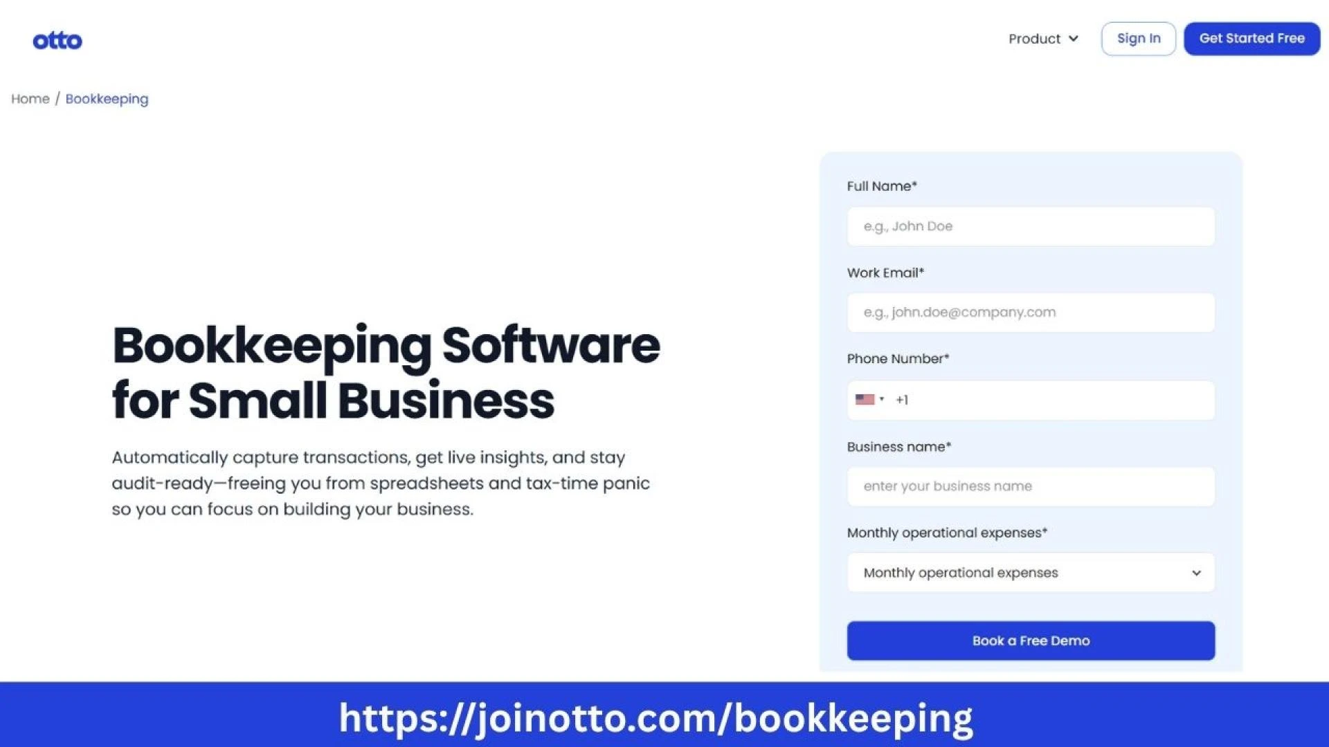 Otto AI offers Bookkeeping Software for Small Business to simplify finances for entrepreneurs daily.
