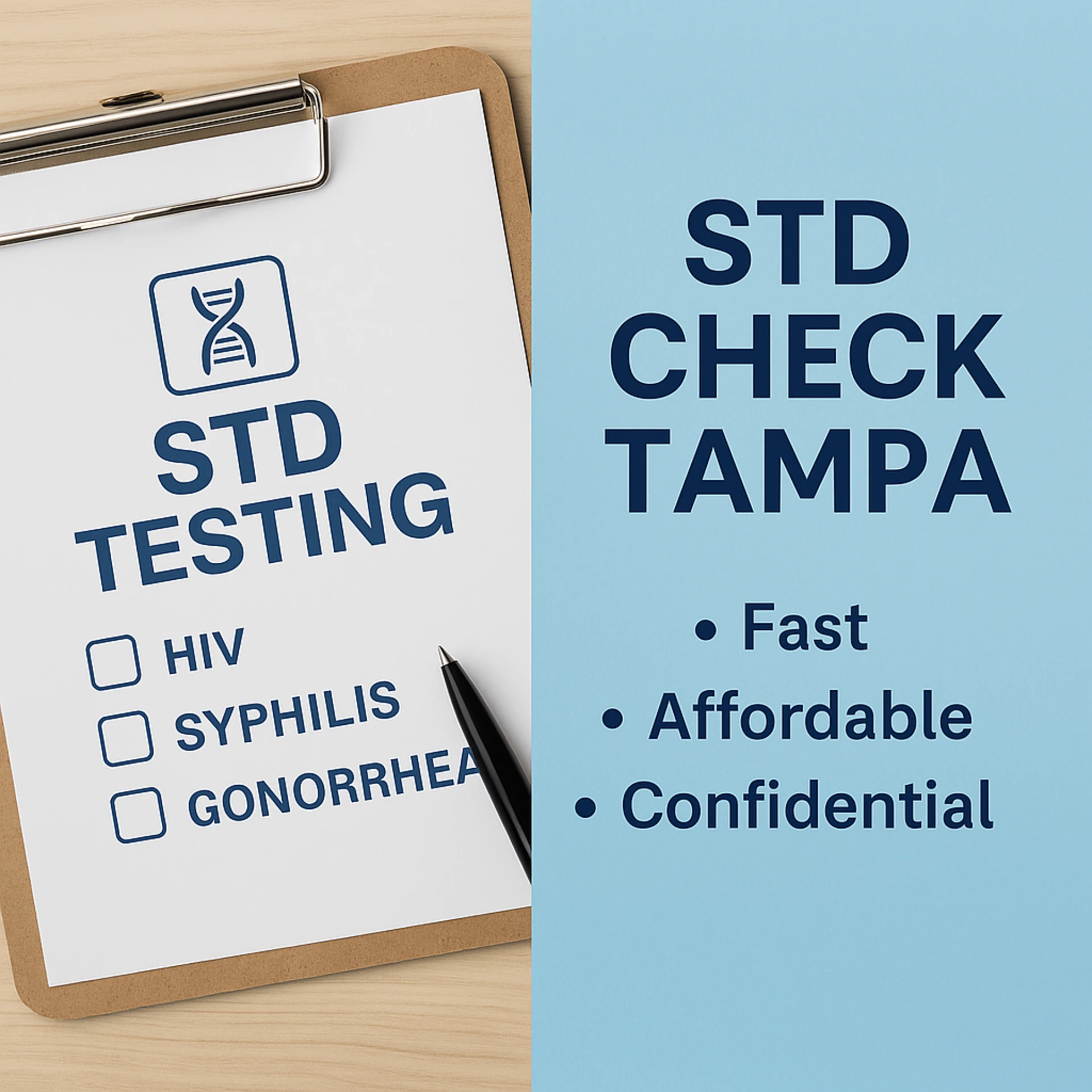 STD Check Tampa: Where to Get Tested Fast, Affordable & Confidential