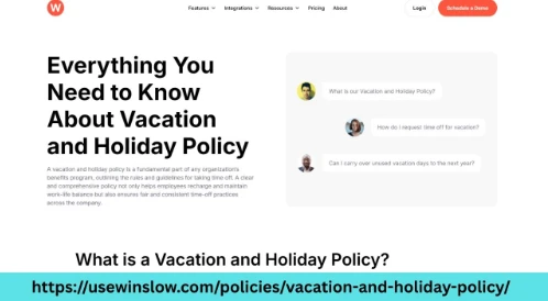 Create Vacation And Holiday Policy With No Confusion