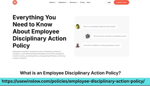 Create Employee Disciplinary Action Policy for Workplace Order    58/58