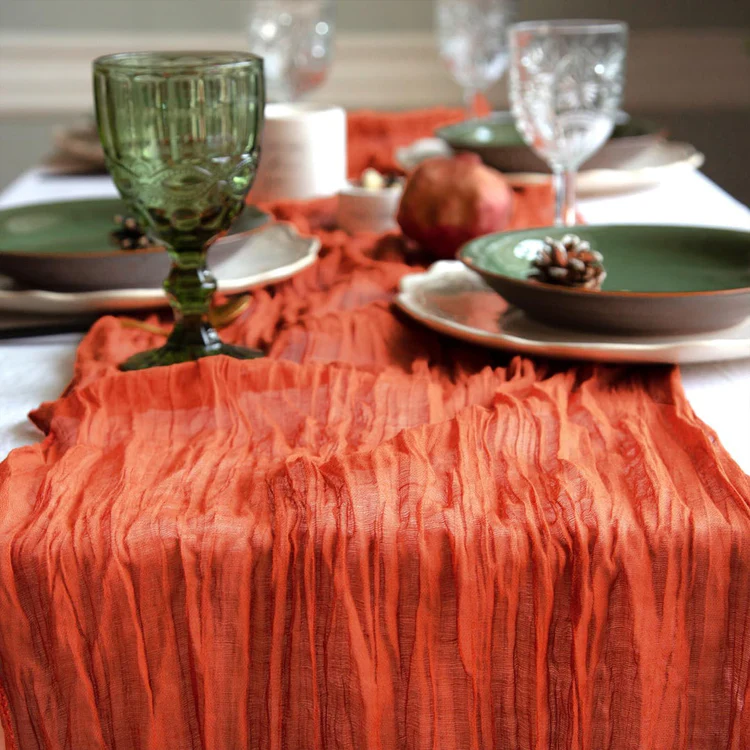 The Effortless Charm of a Gauze Table Runner: A Must-Have for Your Next Gathering