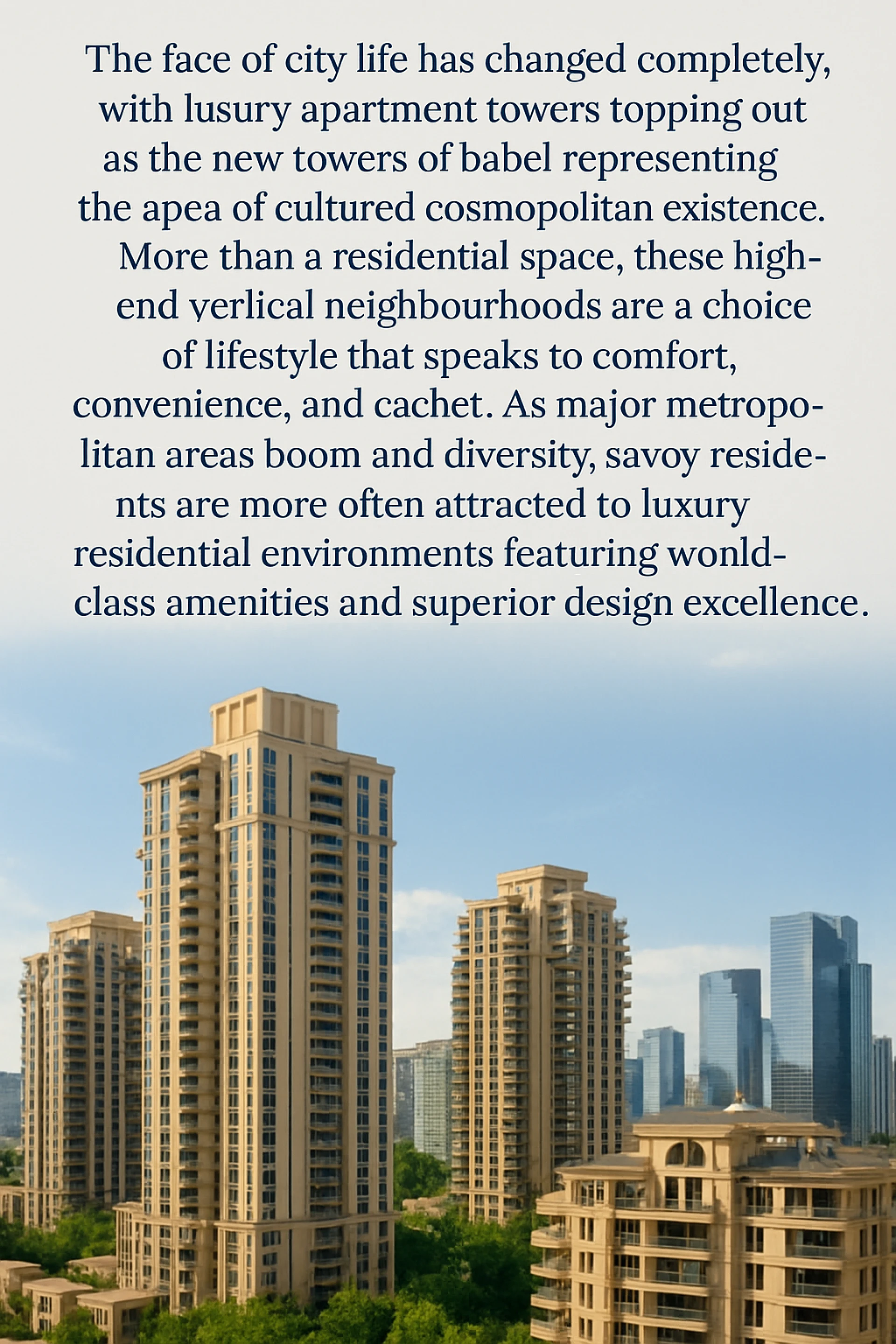 Premium Residential Apartments: Redefining Modern Urban Lifestyle
