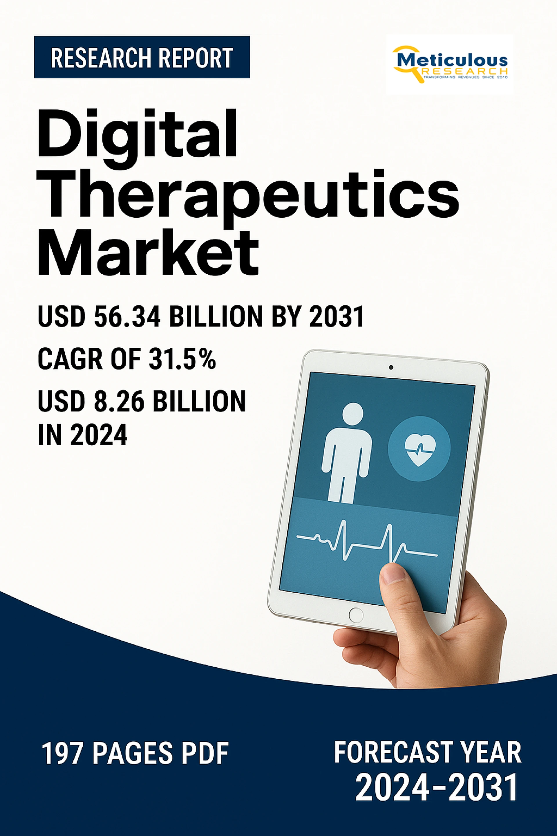 Digital Therapeutics Market to be Worth $56.34 Billion by 2031