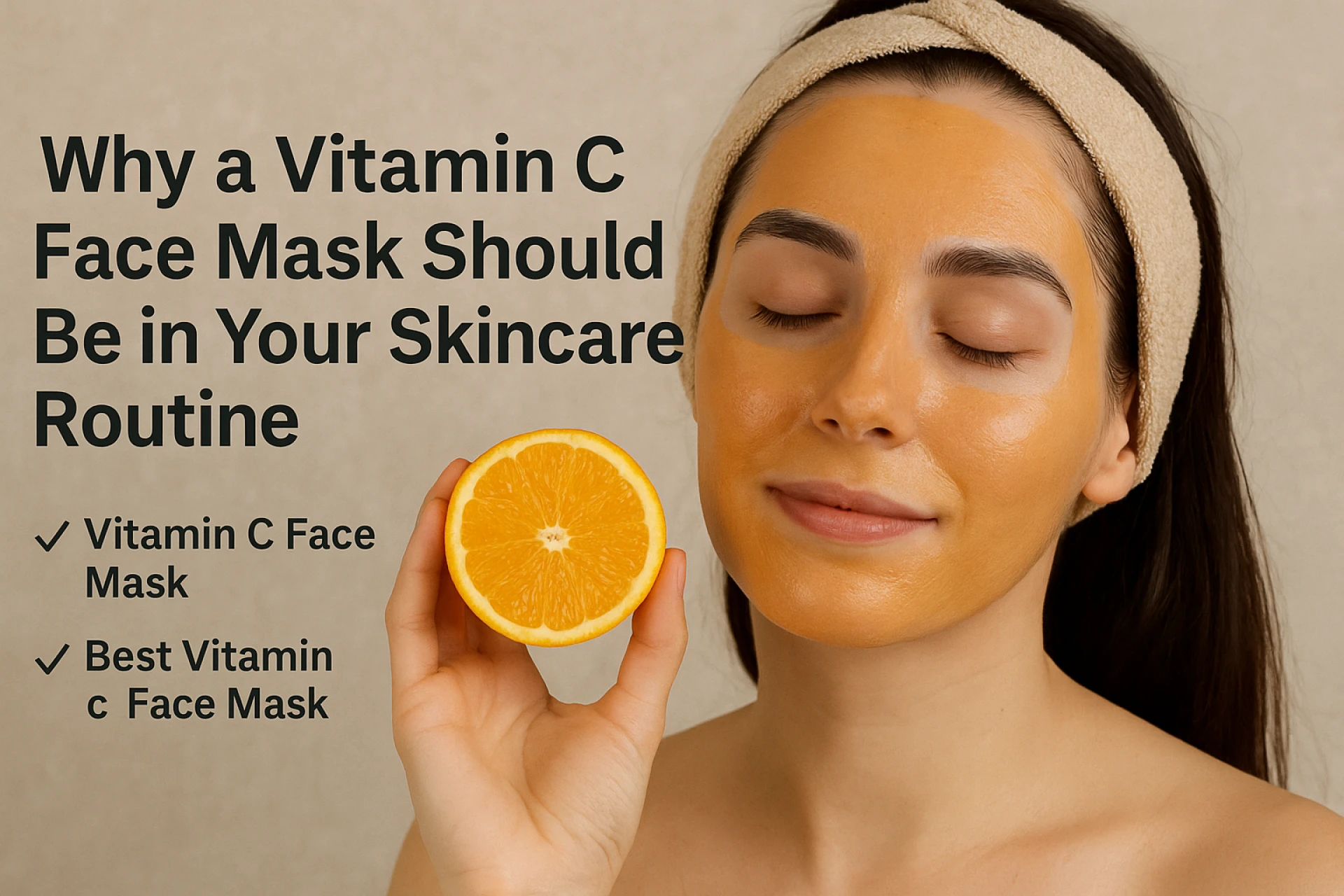 Why a Vitamin C Face Mask Should Be in Your Skincare Routine