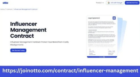 Build an Influencer Management Contract Online | Otto AI