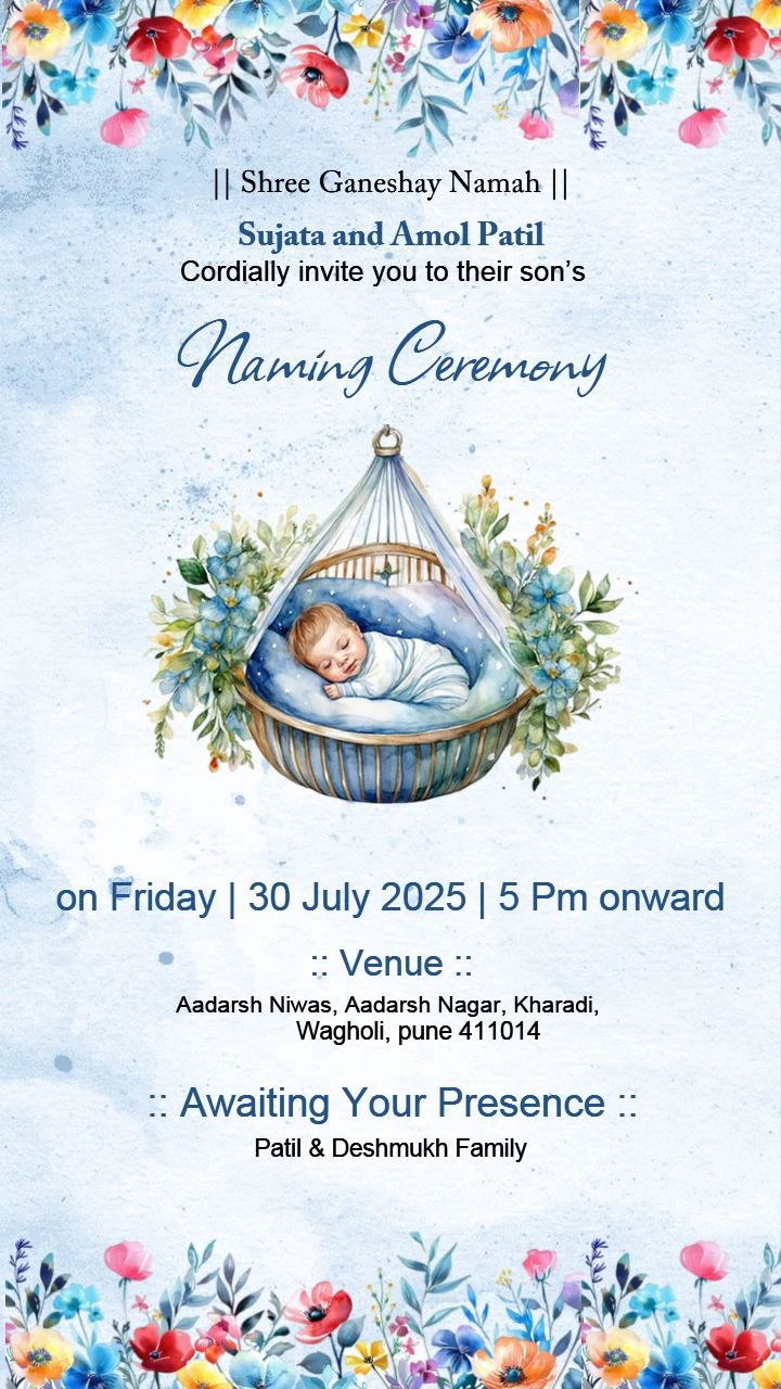 naming ceremony template free download