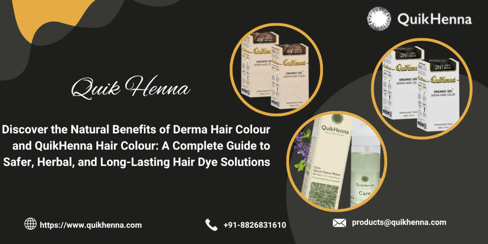 Derma Hair Colour: Embrace Herbal Hair Care with Safe, Vibrant Results