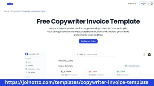 Free Copywriter Invoice Template for Small Business Use