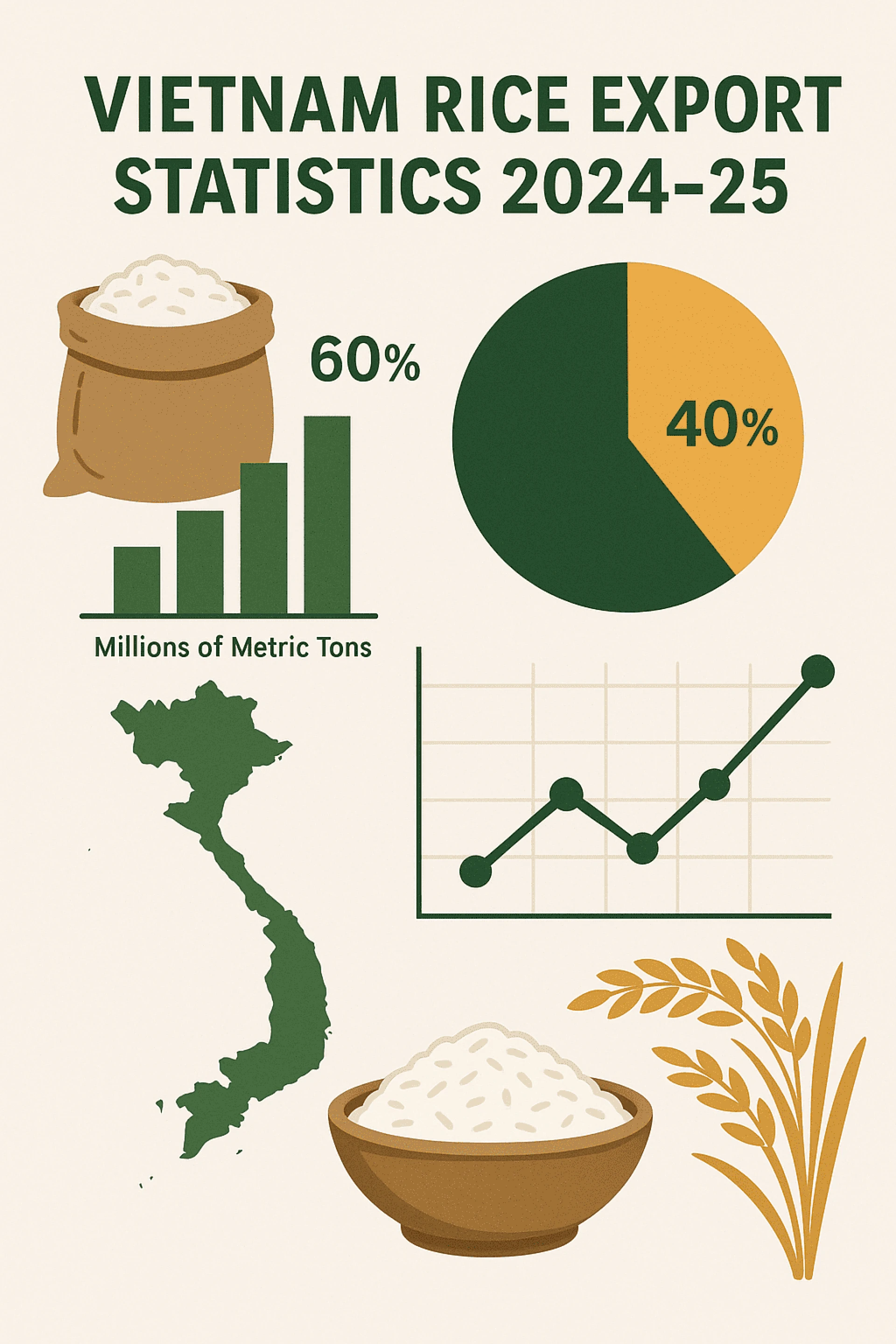 Vietnam Rice Export Outlook 2025: Key Markets, Exporter Profiles & Trade Insights