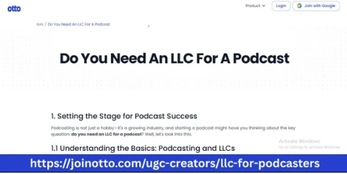 Otto AI Explains How to Start an LLC Podcast
