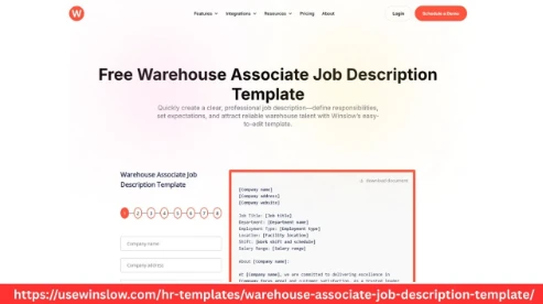 Streamline Hiring with Warehouse Associate Job Description Template