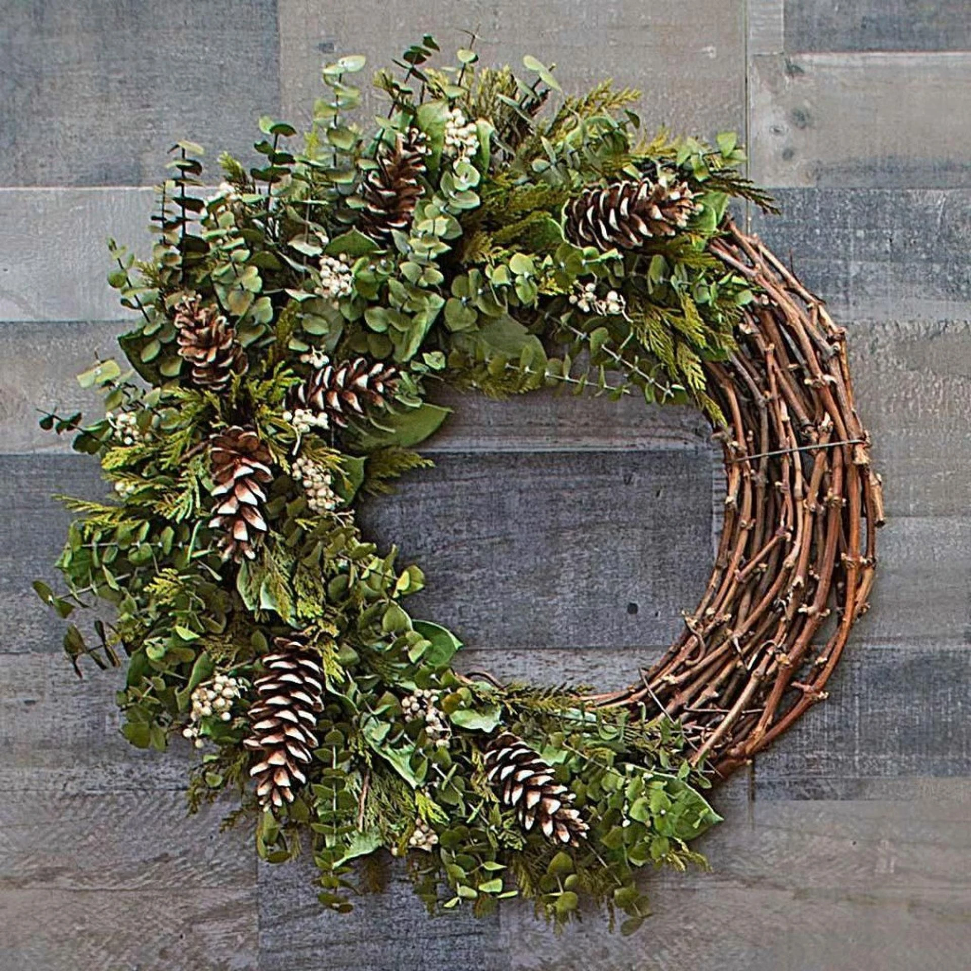 Winter Wreaths and Fresh Christmas Swags for Seasonal Cheer