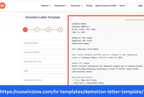 Reliable Demotion Letter Template for Employee Updates