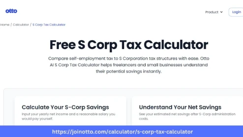 Otto AI S Corp Tax Calculator for Easy Deductions