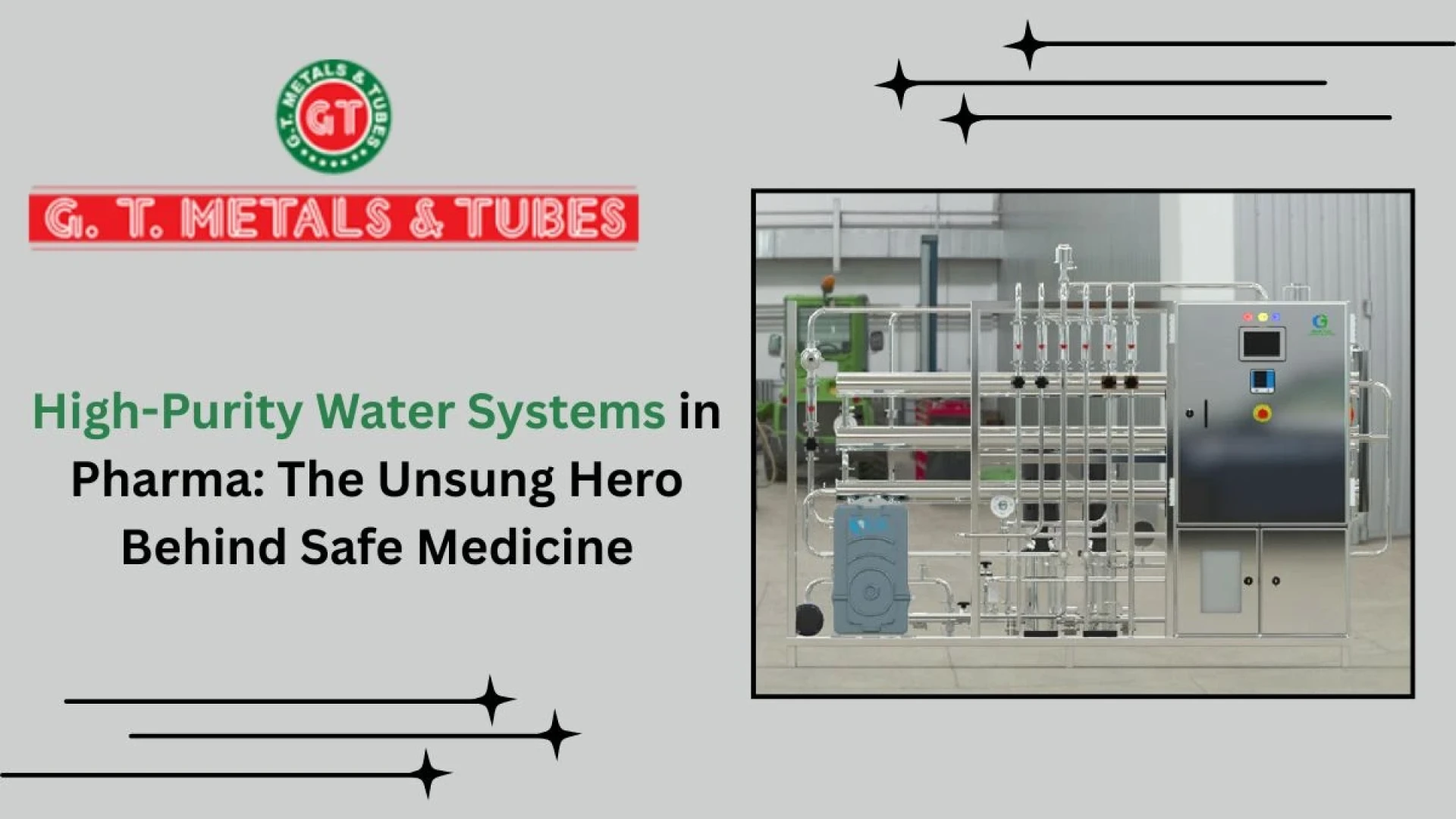 High-Purity Water Systems in Pharma: The Quiet Workhorse Nobody Talks About