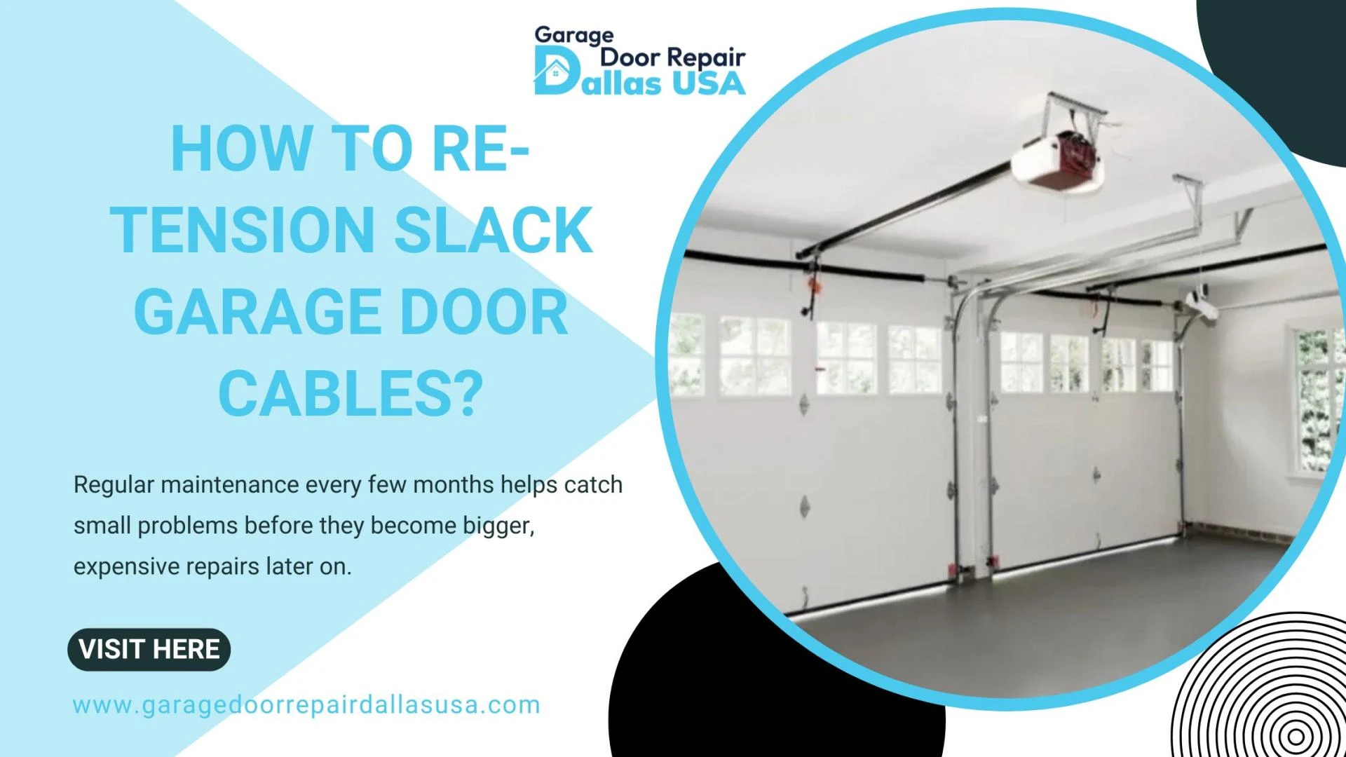 How to Re-Tension Slack Garage Door Cables?