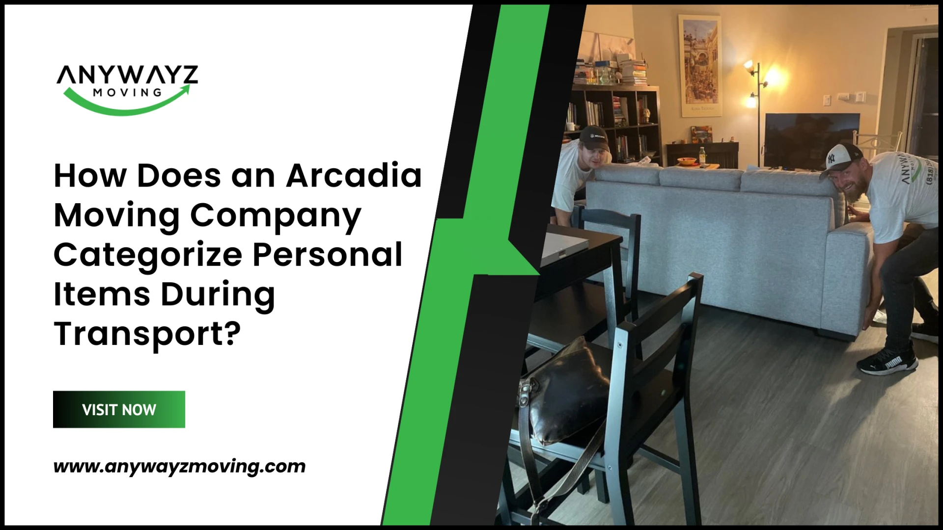 How Does an Arcadia Moving Company Categorize Personal Items During Transport?