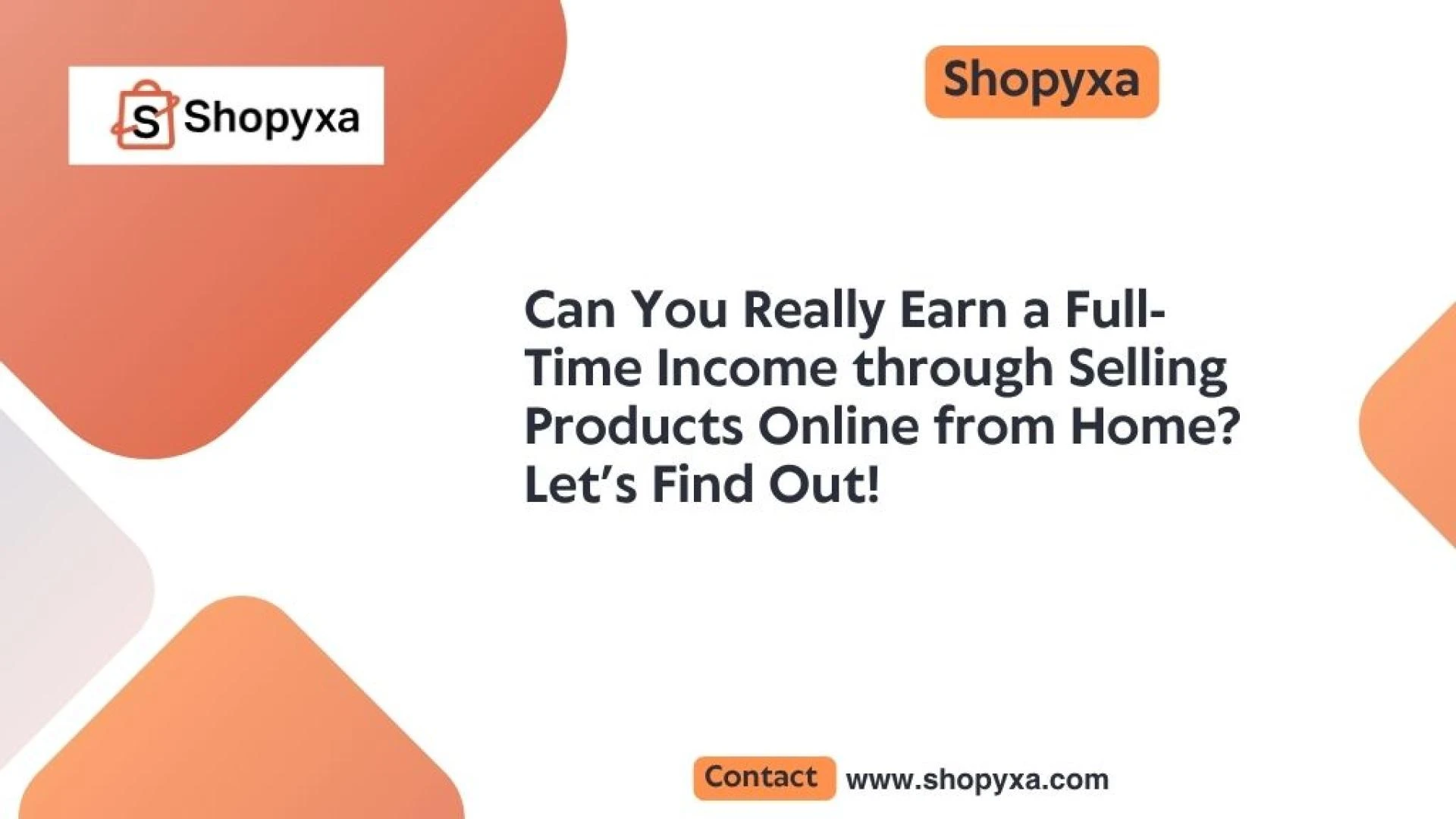 Can You Really Earn a Full-Time Income through Selling Products Online from Home? Let’s Find Out!