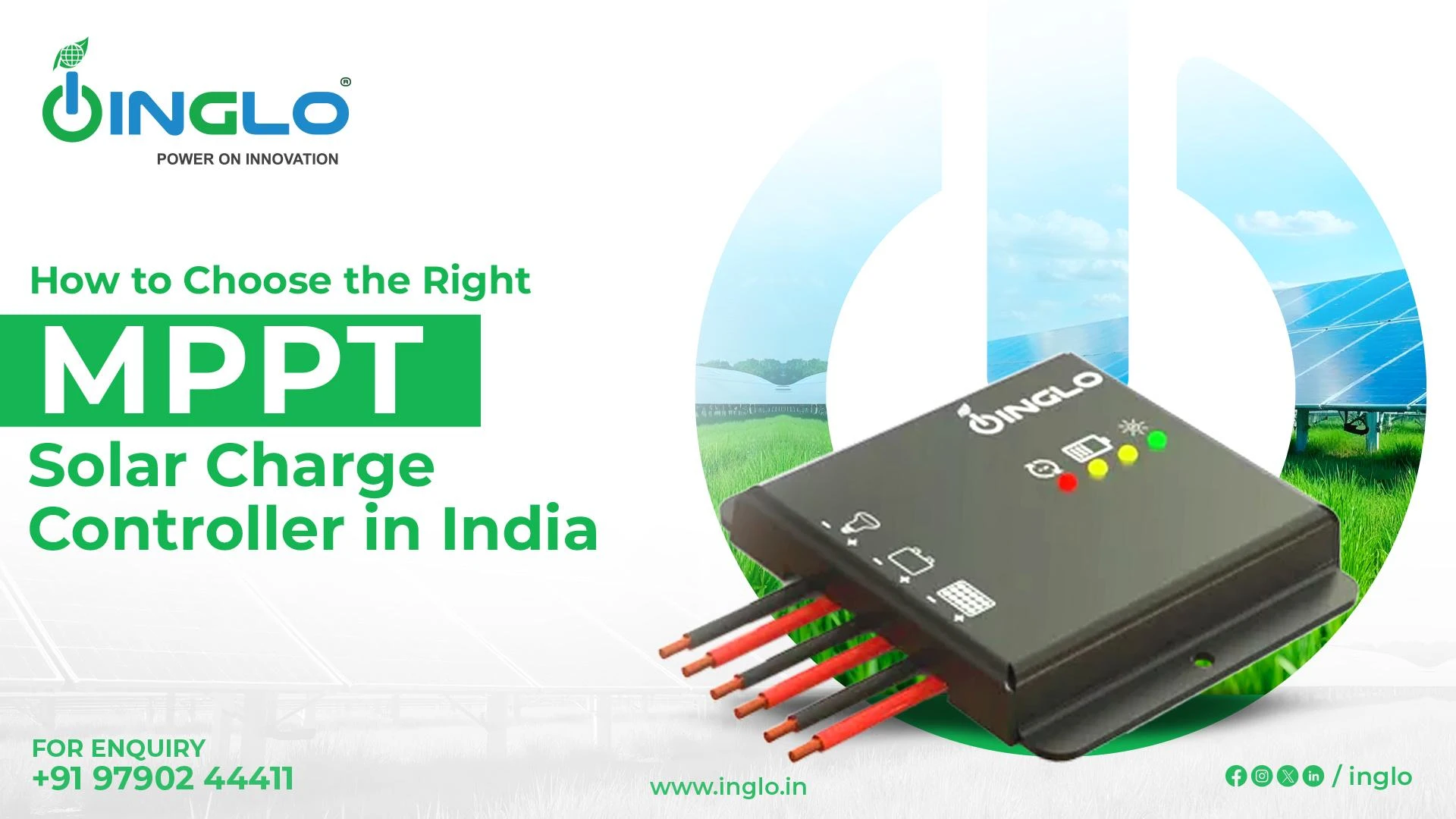 MPPT Solar Charge Controller in India – Why INGLO Sets the Benchmark for Smarter Solar