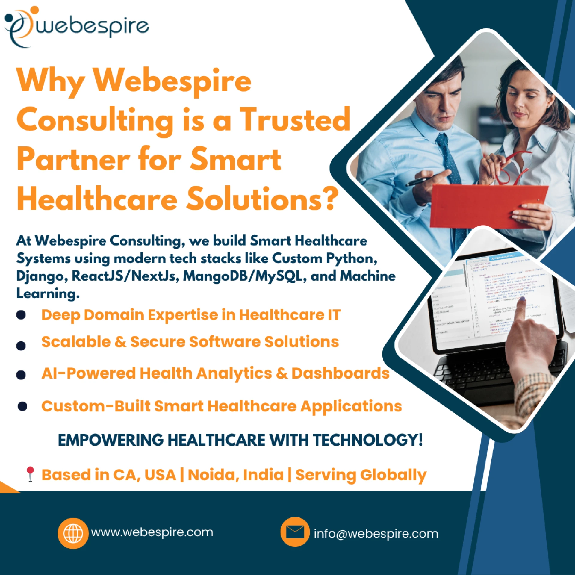 Smart Healthcare Solutions for a Digital Tomorrow - by Webespire Consulting