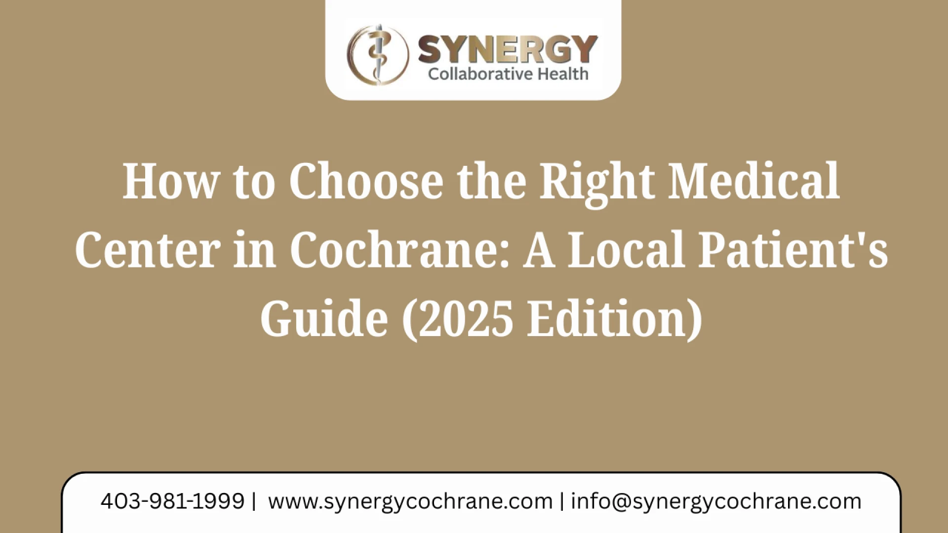 How to Choose the Right Medical Center in Cochrane: A Local Patient's Guide (2025 Edition)