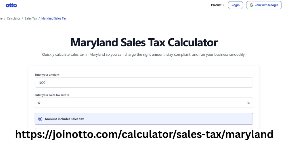 Maryland Sales Tax Calculator for Accurate Tax Reporting
