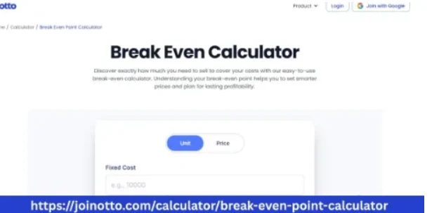 Break Even Calculator for Tracking Business Costs and Profits
