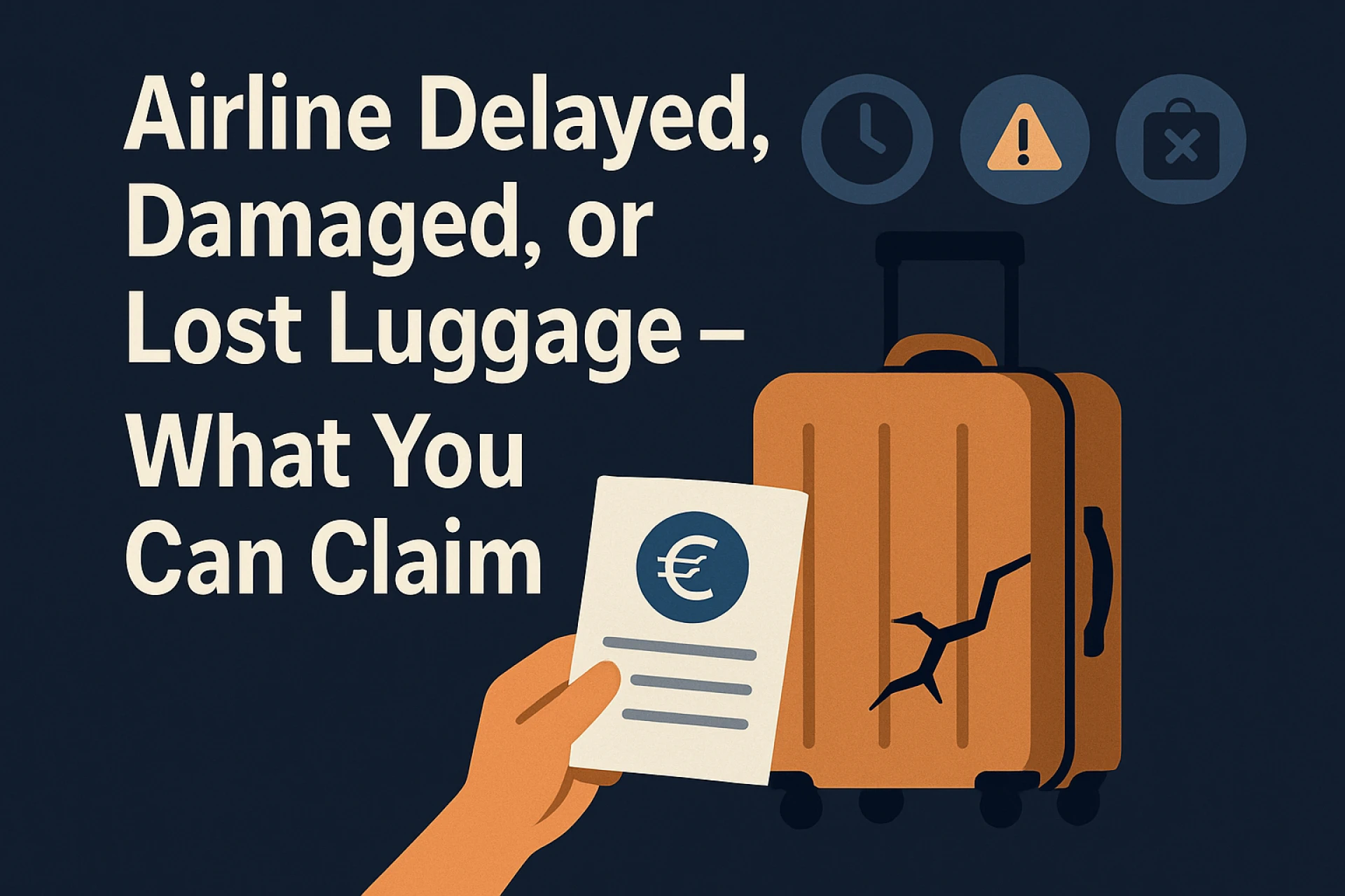 Airline Delayed, Damaged, or Lost Luggage – What You Can Claim