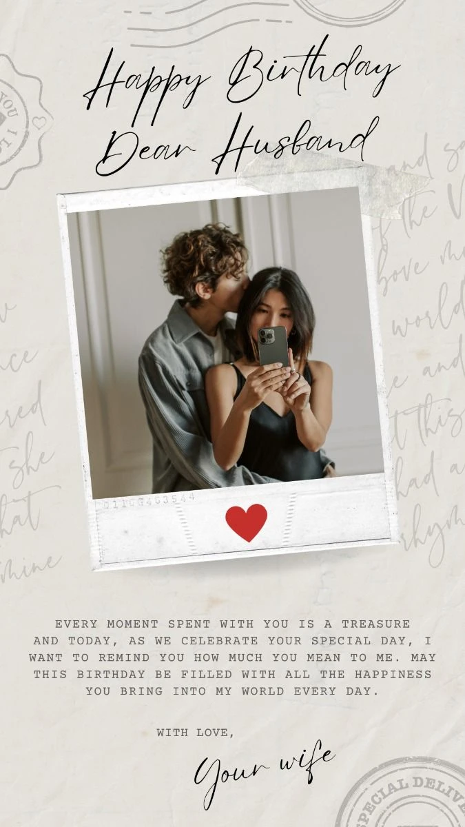 Long Heart Touching Birthday Wishes for Husband
