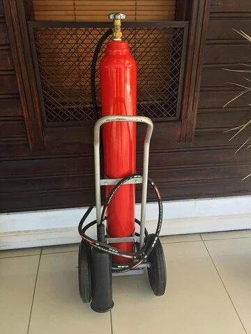 Improving Fire Safety with a Trolley Mounted Water Mist and CAF Fire Extinguisher
