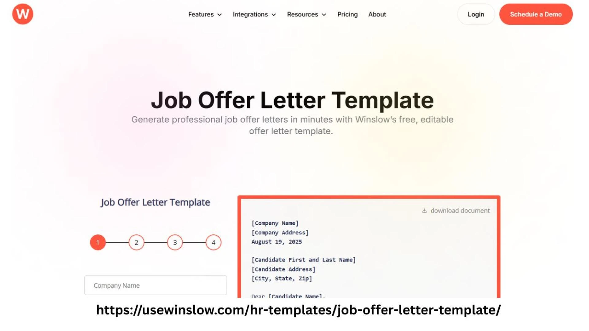 Job Offer Letter Template for Efficient Hiring