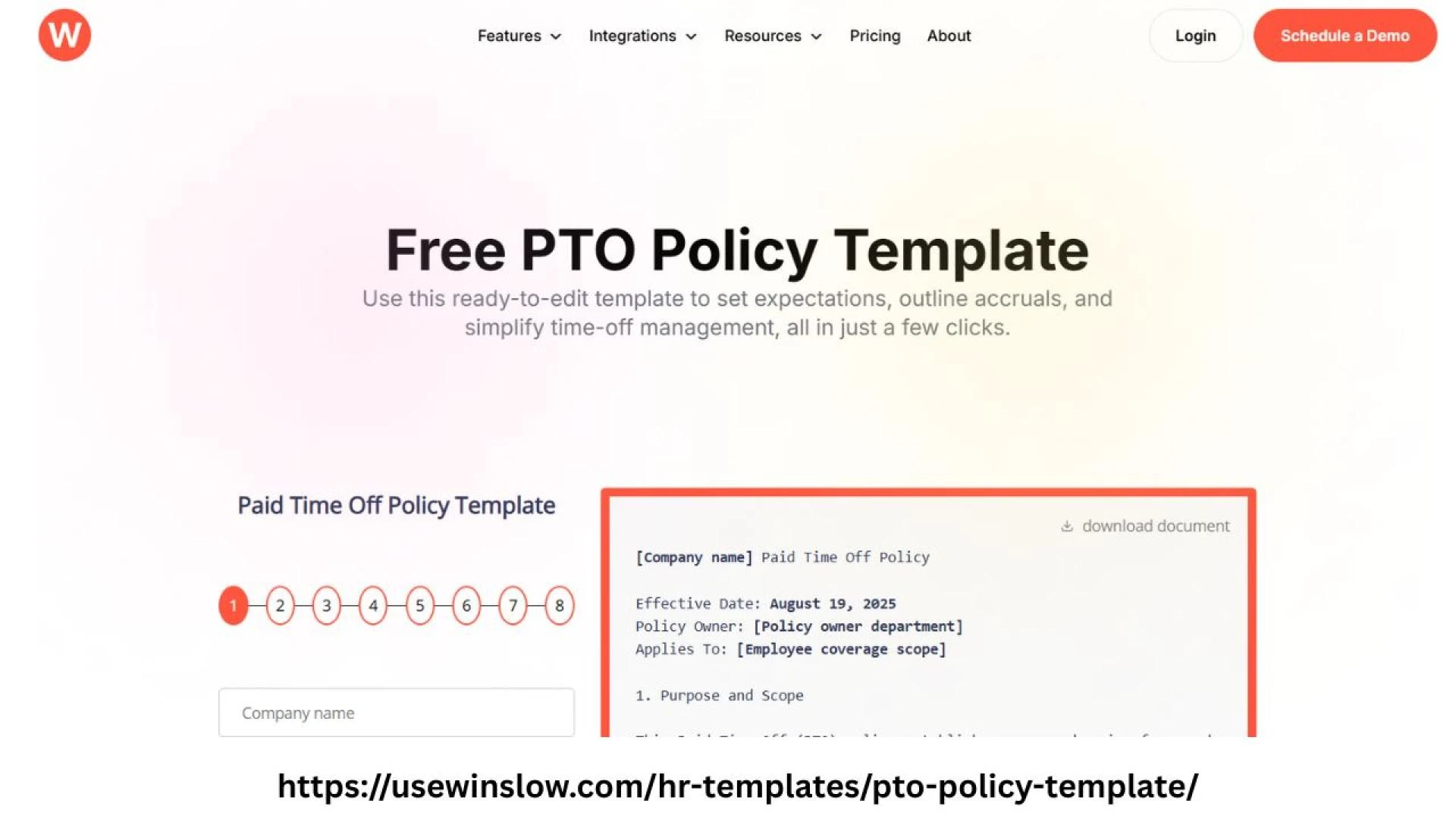 PTO Policy Template for Effective Leave Management