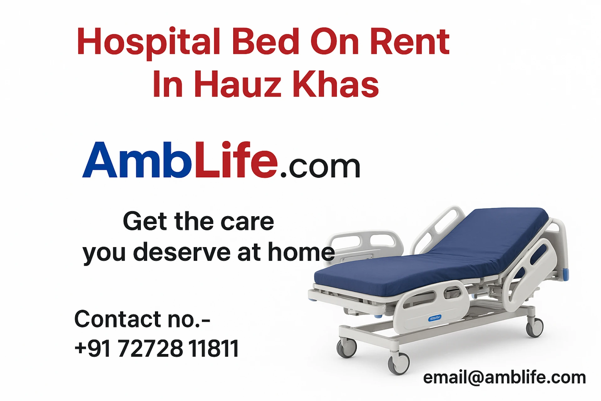 Why Families Prefer Hospital Bed On Rent In Hauz Khas Over Buying