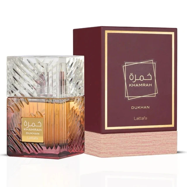 Lattafa Khamrah Dukhan Eau de Parfum 100ml – The Spicy Sweet Unisex Perfume Redefining Luxury