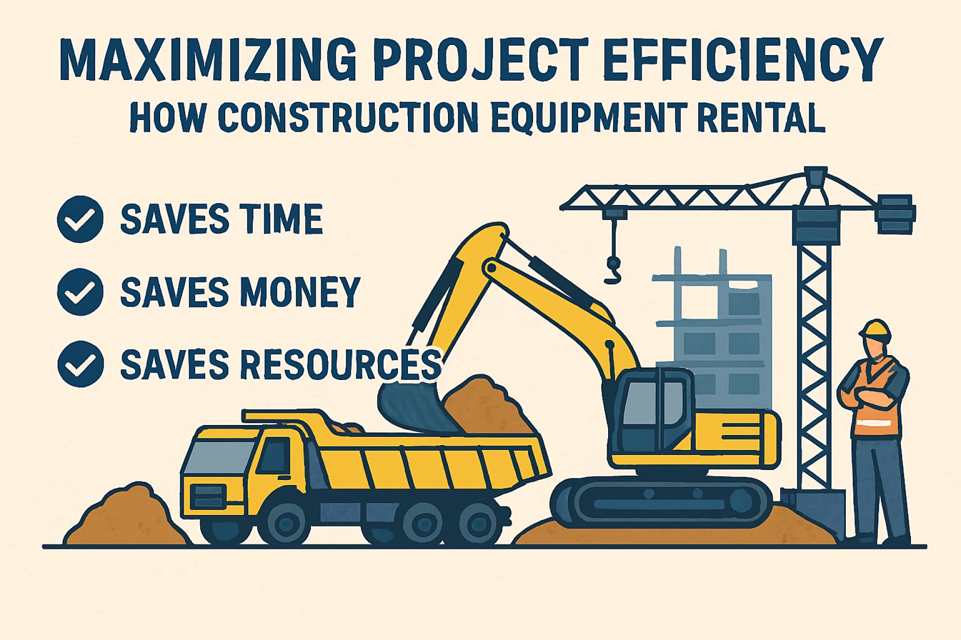 Maximizing Project Efficiency: How Construction Equipment Rental Saves Time, Money, and Resources