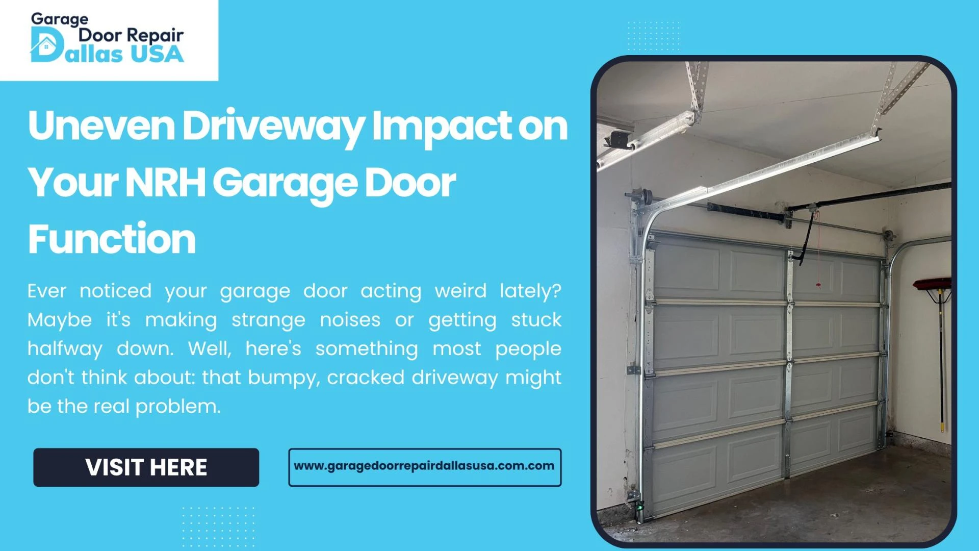 Uneven Driveway Impact on Your NRH Garage Door Function