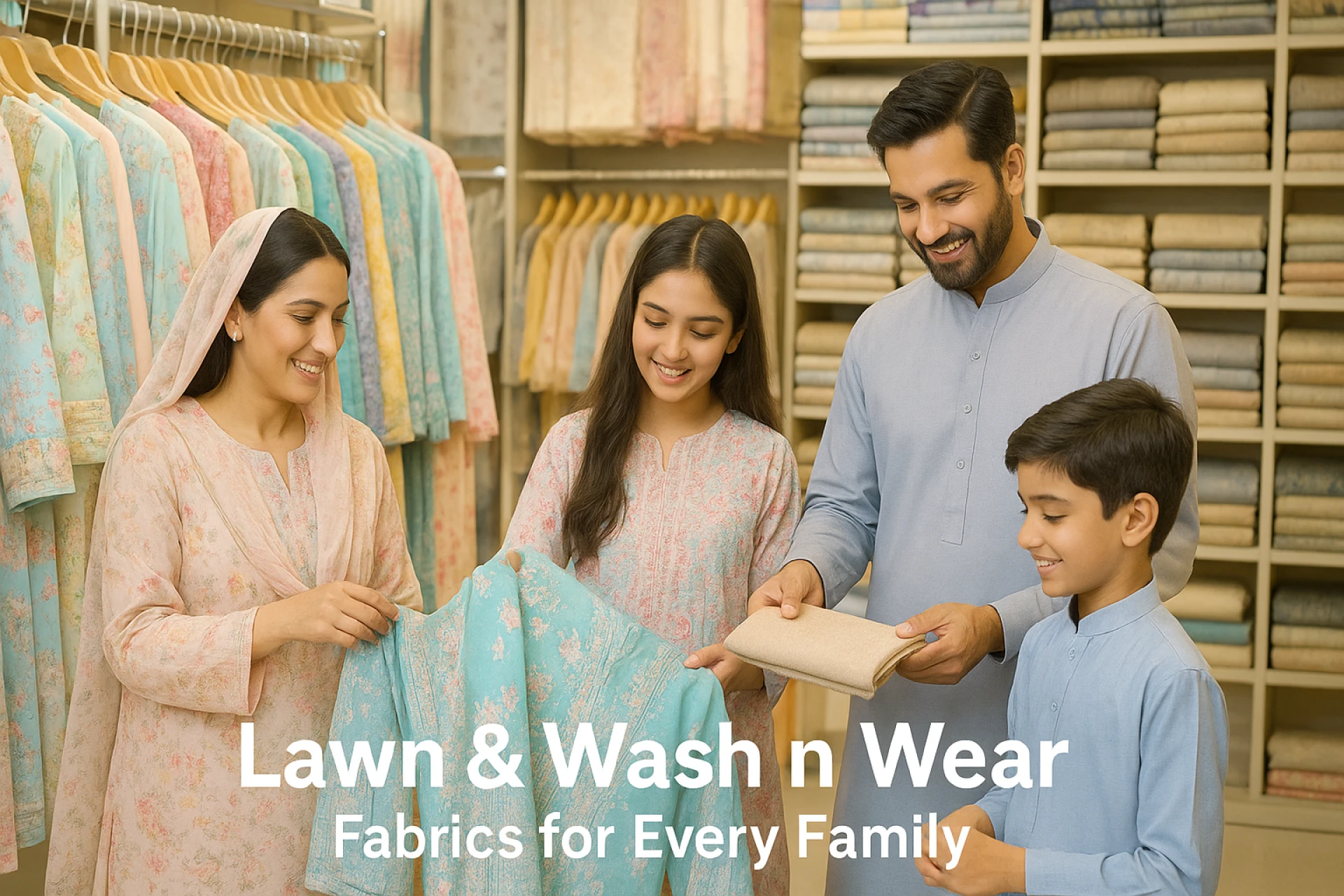 Why Families in Pakistan Prefer Lawn and Wash n Wear Fabrics