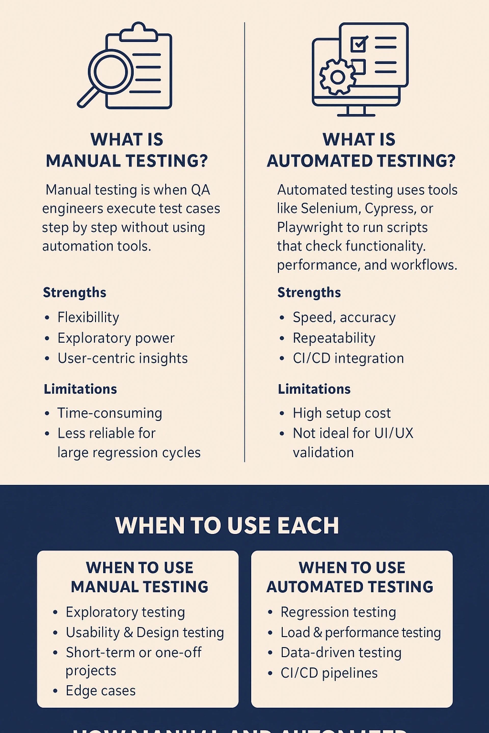 Manual Testing vs Automated Testing: When to Use Each?