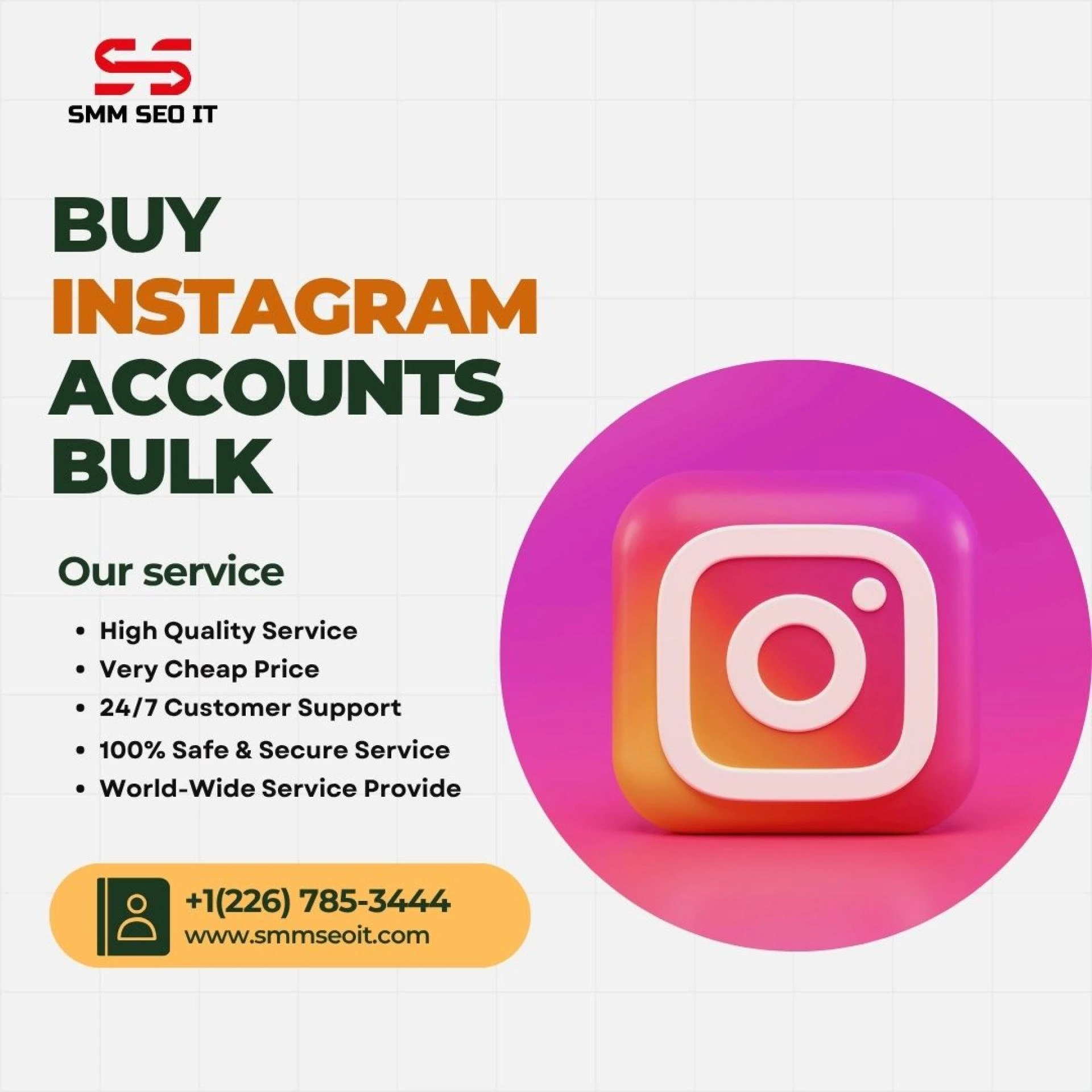 Buy Instagram Accounts Bulk and Grow Your Audience - smmseoit