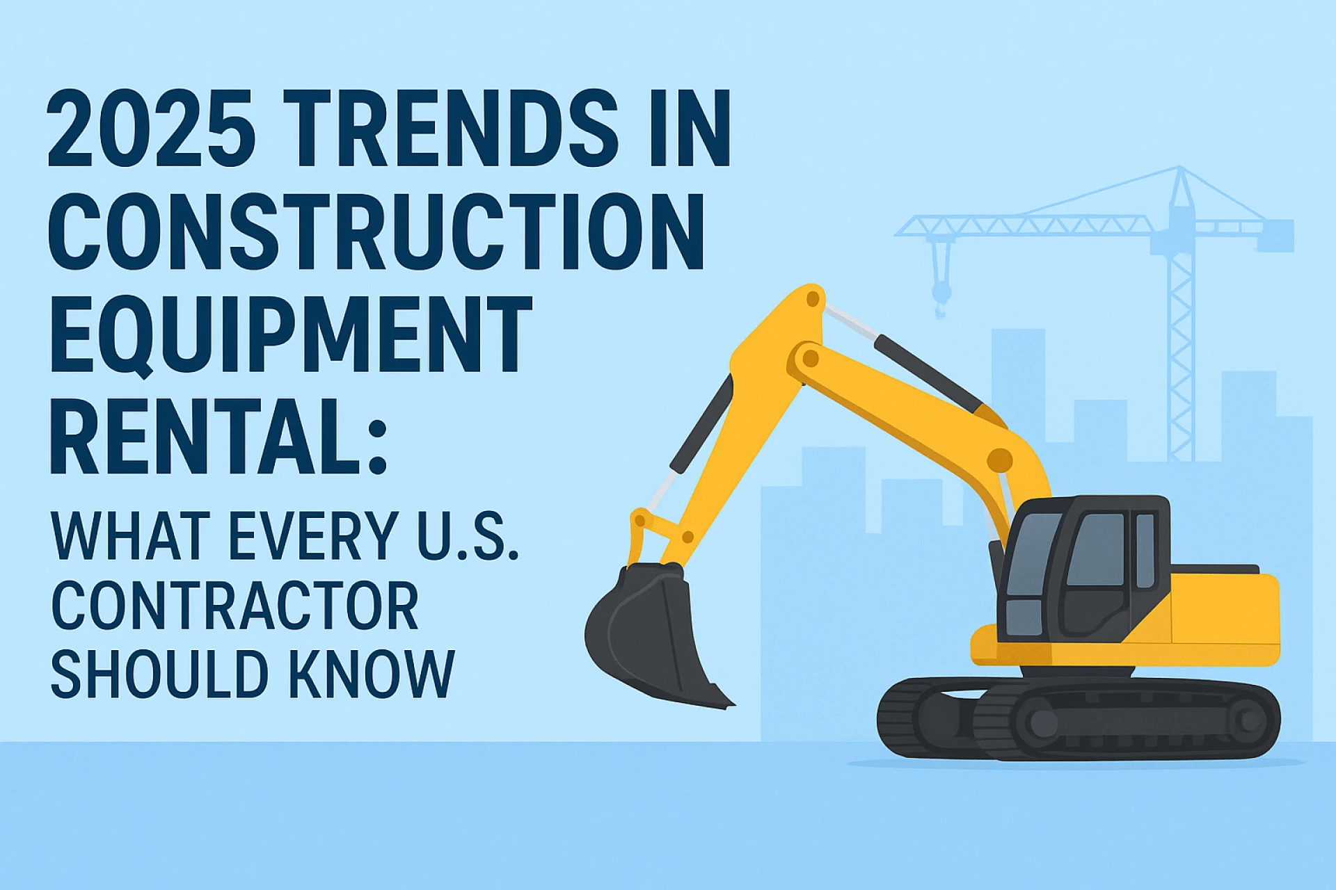 2025 Trends in Construction Equipment Rental: What Every U.S. Contractor Should Know