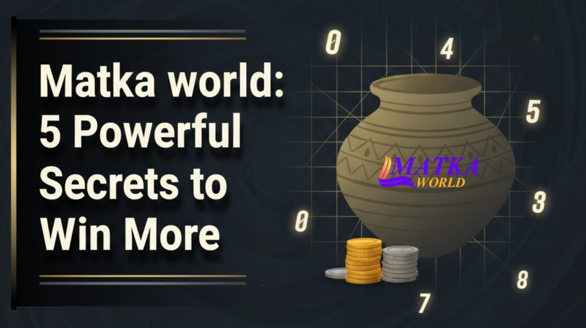 Matka world: 5 Powerful Secrets to Win More