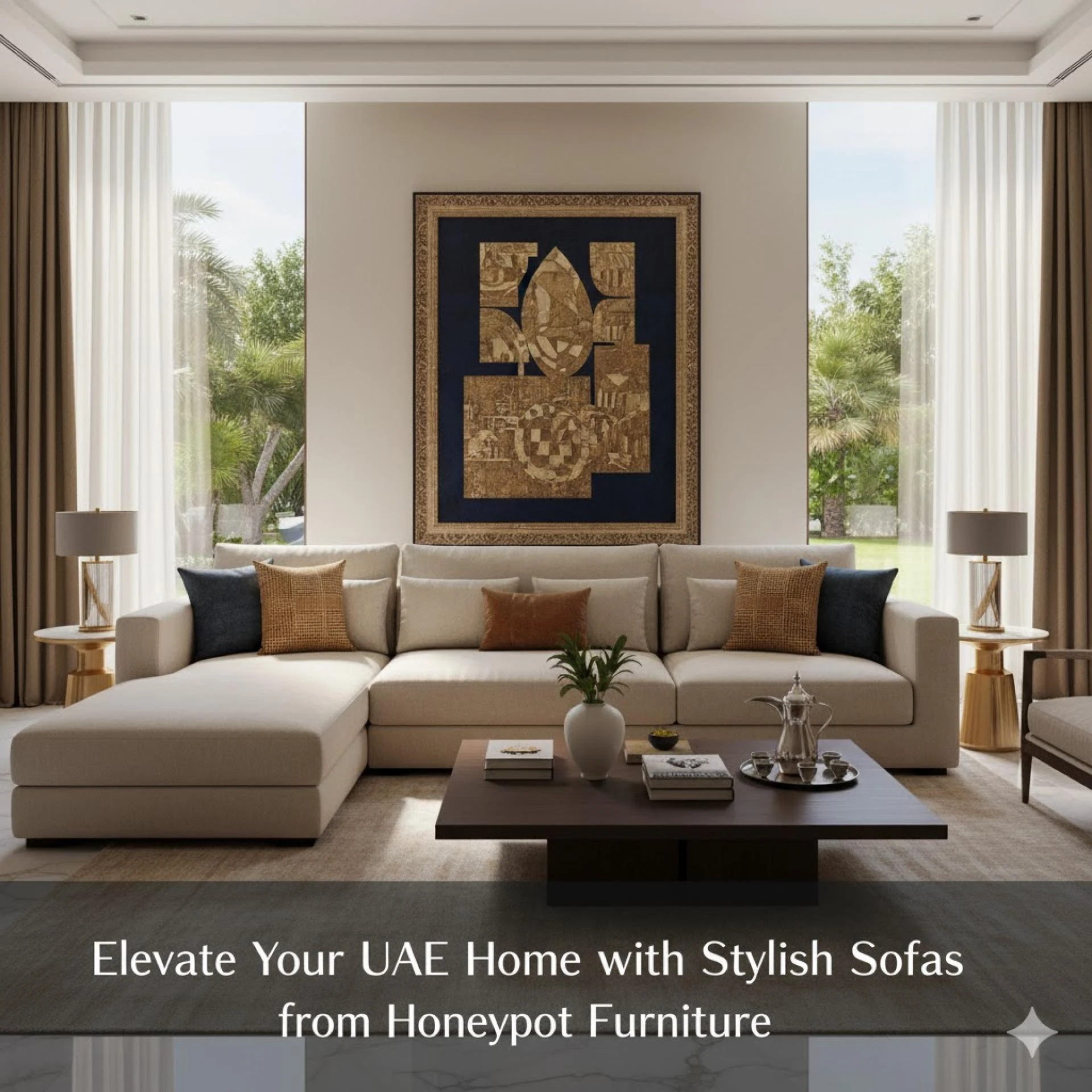 Elevate Your UAE Home with Stylish Sofas from Honeypot Furniture