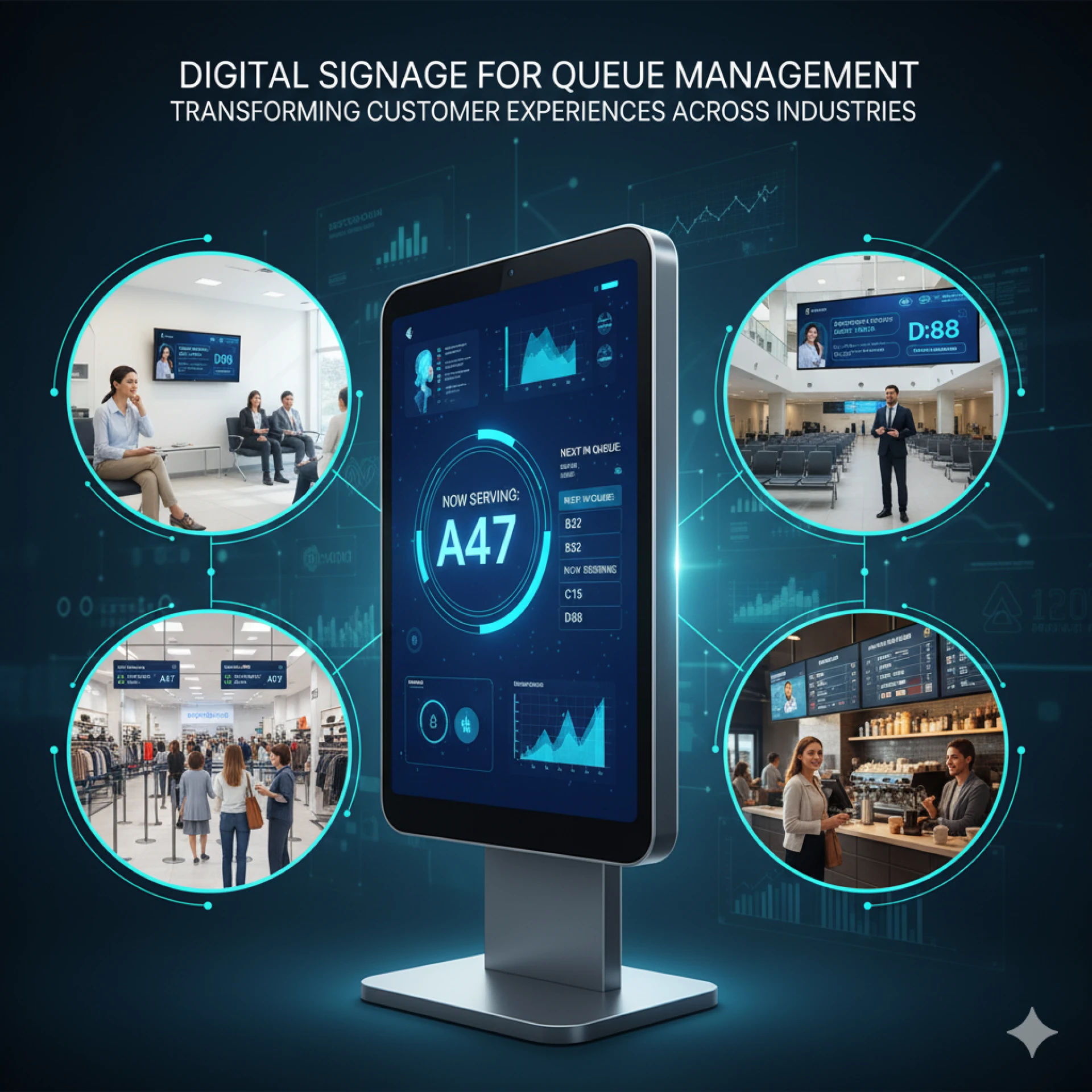 Digital Signage for Queue Management: Transforming Customer Experiences Across Industries