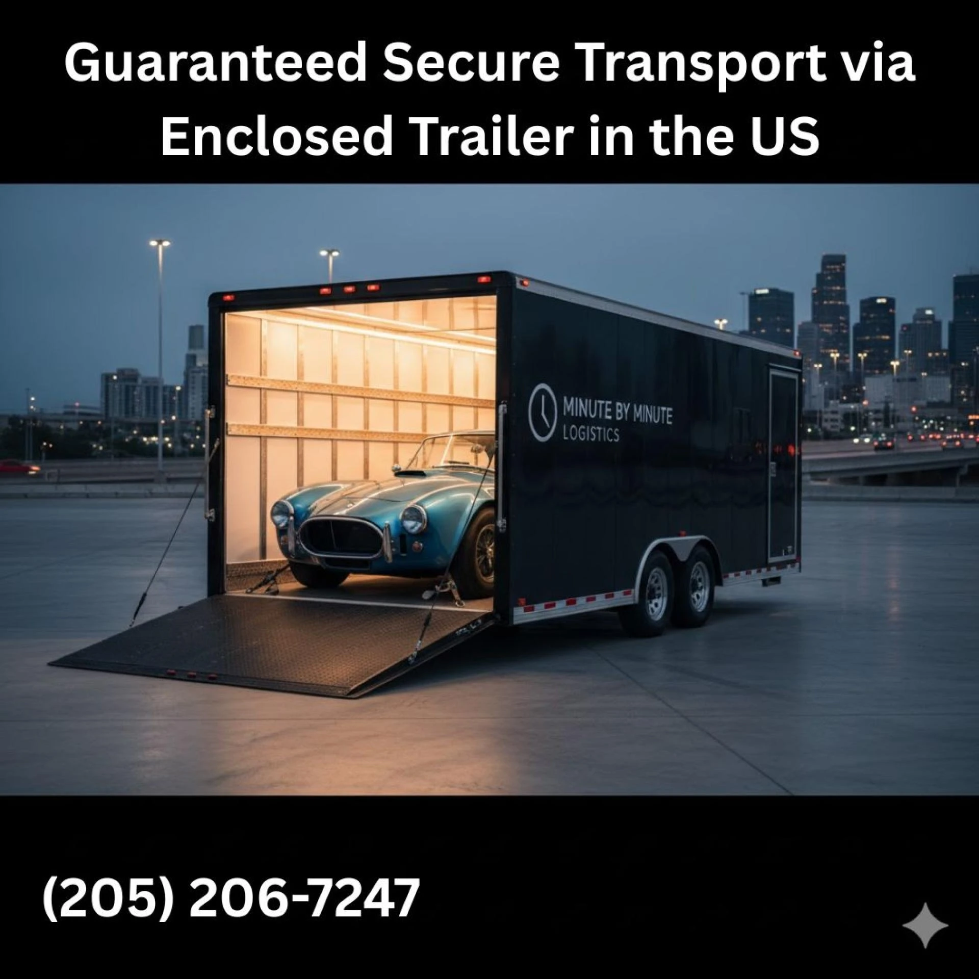 Guaranteed Secure Transport via Enclosed Trailer in the US