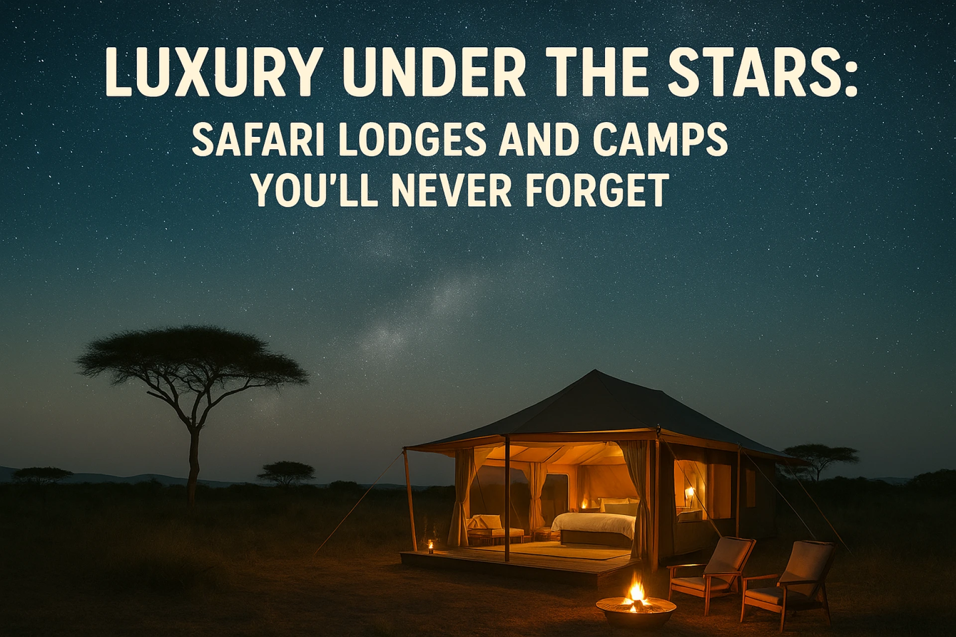 Luxury Under the Stars: Safari Lodges and Camps You’ll Never Forget