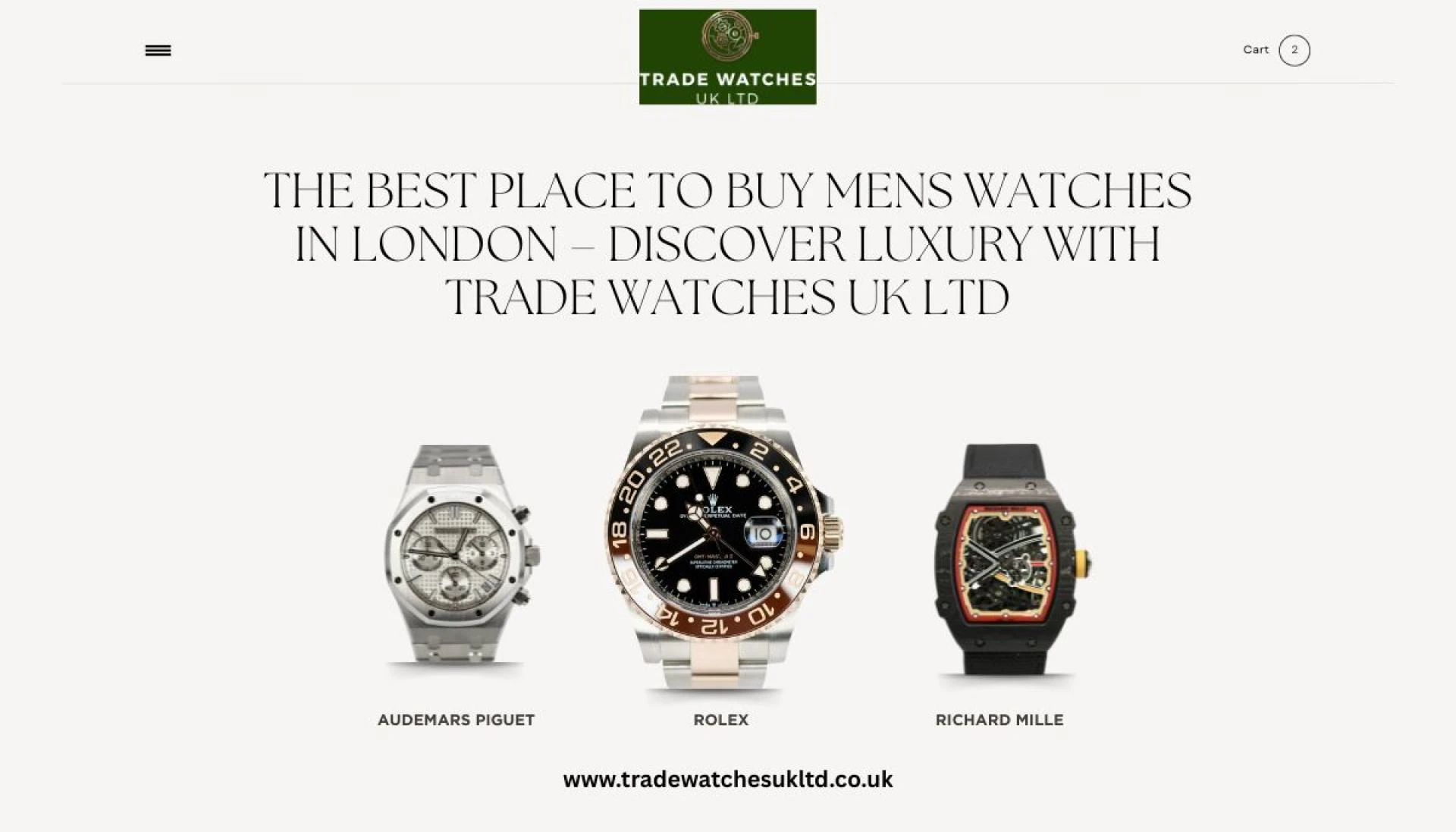 The Best Place to Buy Mens Watches in London – Discover Luxury with Trade Watches UK LTD