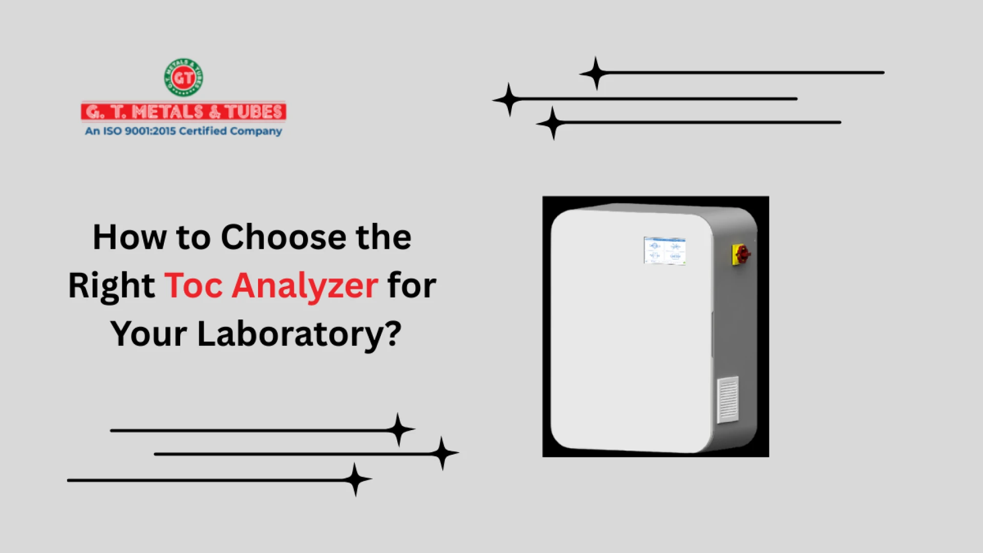 How to Choose the Right Toc Analyzer for Your Laboratory?