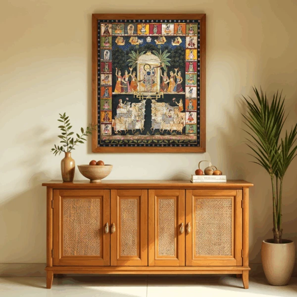 Decor Inspiration: Adding Spiritual Grace with Shreenathji Pichwai Paintings