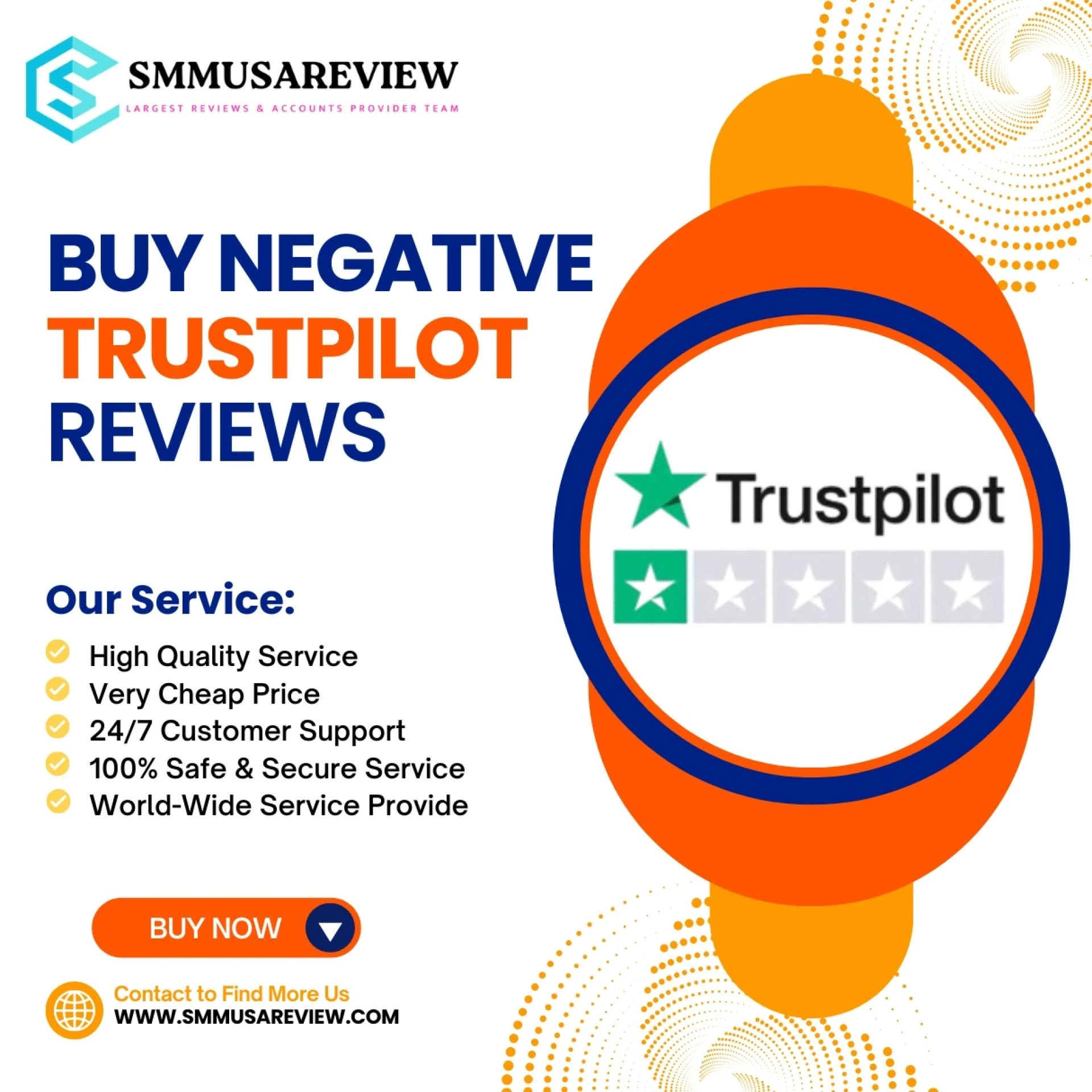 Most 5 Places to Buy Negative Trustpilot Reviews